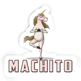 Machito Sticker Yoga Unicorn Image