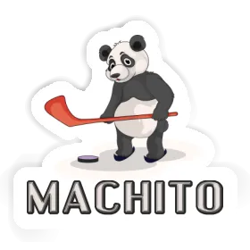 Sticker Ice Hockey Panda Machito Image