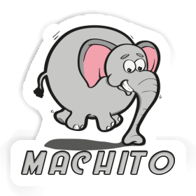 Jumping Elephant Sticker Machito Image