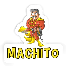 Machito Autocollant Électricien Image