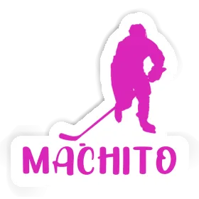 Hockey Player Sticker Machito Image