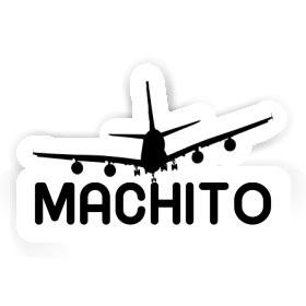 Machito Sticker Airplane Image