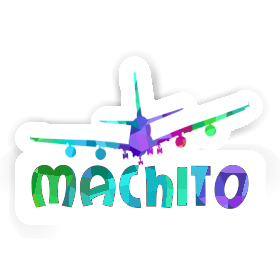 Sticker Machito Airplane Image