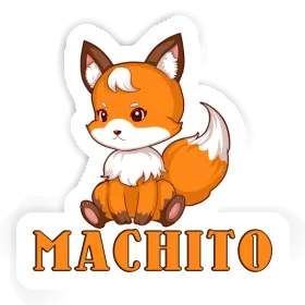 Sitting Fox Sticker Machito Image