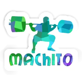 Sticker Weightlifter Machito Image