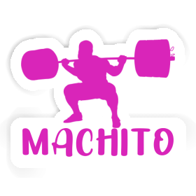 Machito Sticker Weightlifter Image