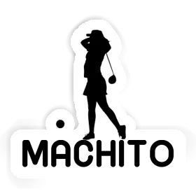 Sticker Golfer Machito Image