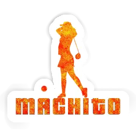 Machito Sticker Golfer Image