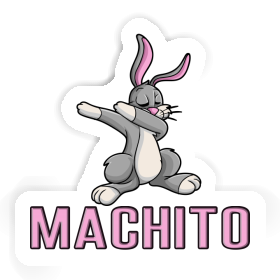 Dabbing Rabbit Sticker Machito Image