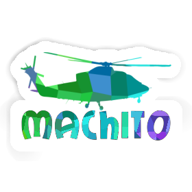 Sticker Machito Helicopter Image