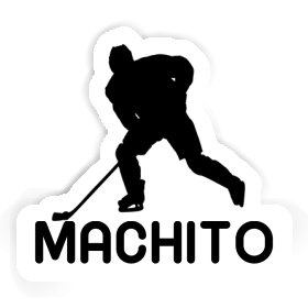 Hockey Player Sticker Machito Image