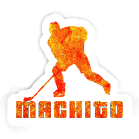 Machito Sticker Hockey Player Image