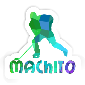 Hockey Player Sticker Machito Image