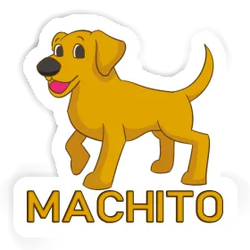 Sticker Machito Dog Image