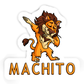 Dabbing Lion Sticker Machito Image