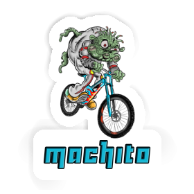 Machito Sticker Downhill Biker Image