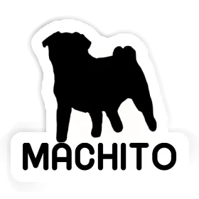 Sticker Pug Machito Image