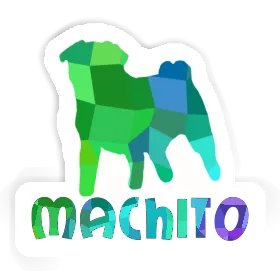 Sticker Pug Machito Image