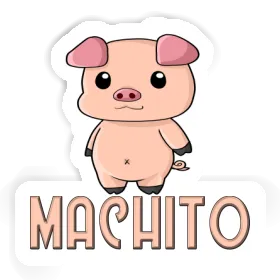 Machito Sticker Piggy Image