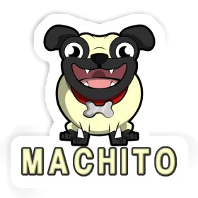 Sticker Machito Pug Image