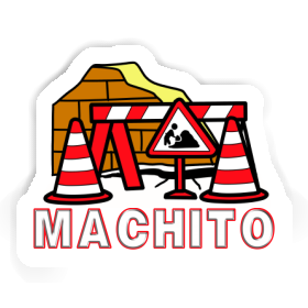 Sticker Road Construction Machito Image