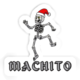 Sticker Christmas Skeleton Machito Image