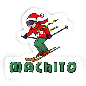 Machito Sticker Skier Image