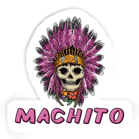 Machito Sticker Ladys Skull Image