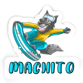 Sticker Snowboarder Machito Image