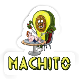 Sticker Avocado Machito Image