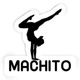 Yoga Woman Sticker Machito Image