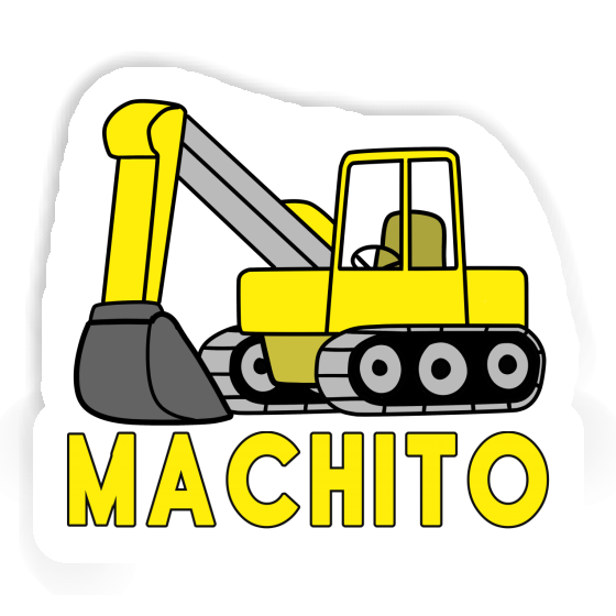 Excavator Sticker Machito Laptop Image