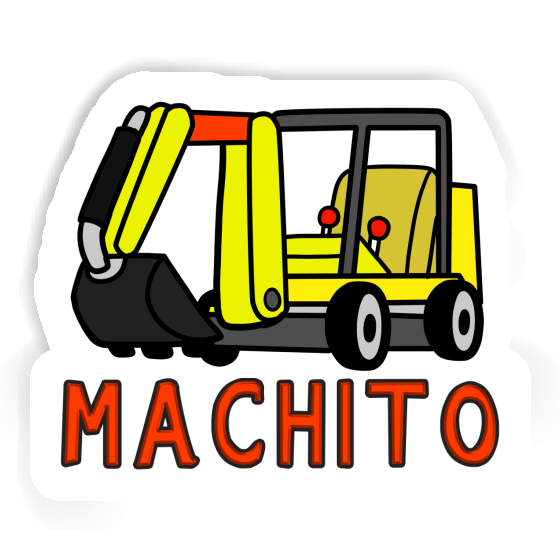 Mini-Excavator Sticker Machito Notebook Image