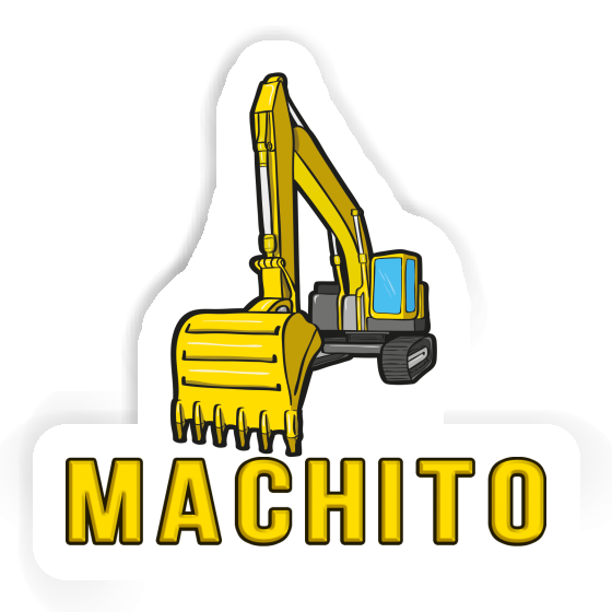 Sticker Machito Excavator Notebook Image