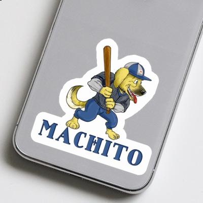 Baseball Dog Sticker Machito Image