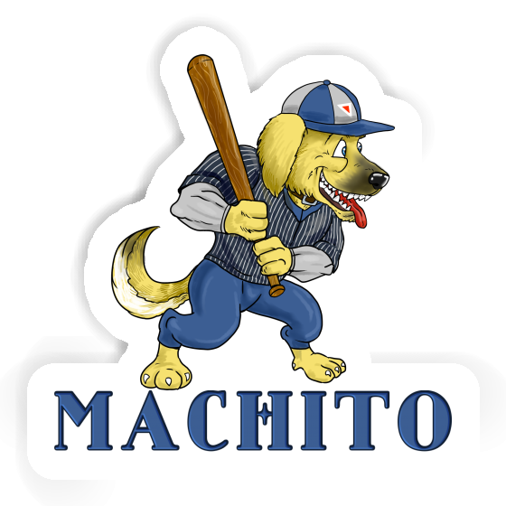 Baseball Dog Sticker Machito Image