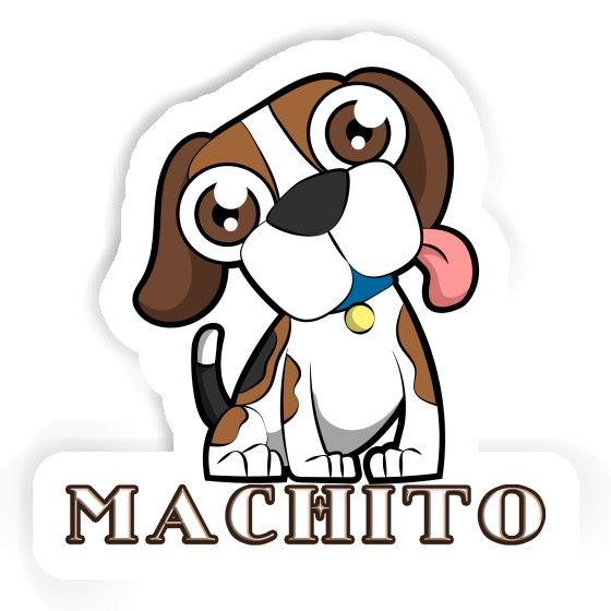 Sticker Beagle Machito Gift package Image