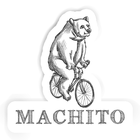 Sticker Bicycle rider Machito Gift package Image