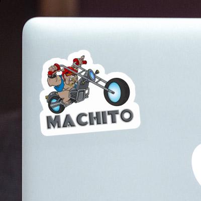 Motorbike Rider Sticker Machito Image