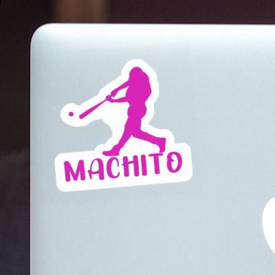 Baseball Player Sticker Machito Laptop Image