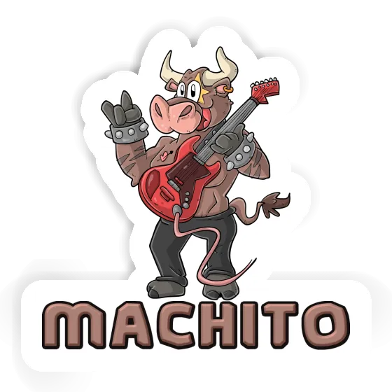 Sticker Machito Guitarist Laptop Image