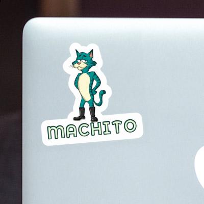 Sticker Katze Machito Gift package Image