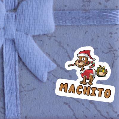 Sticker Christmas Cat Machito Notebook Image