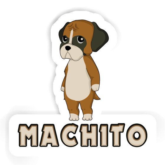 Sticker Machito German Boxer Notebook Image