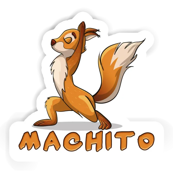 Machito Sticker Yoga Squirrel Laptop Image