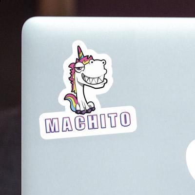 Sticker Grinse-Einhorn Machito Notebook Image