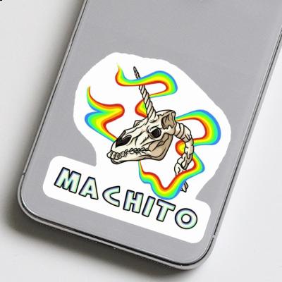 Unicorn Skull Sticker Machito Notebook Image