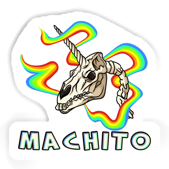 Unicorn Skull Sticker Machito Laptop Image