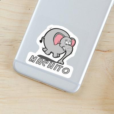 Jumping Elephant Sticker Machito Image