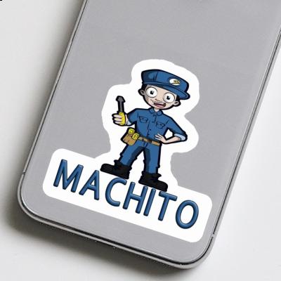 Sticker Elektriker Machito Gift package Image